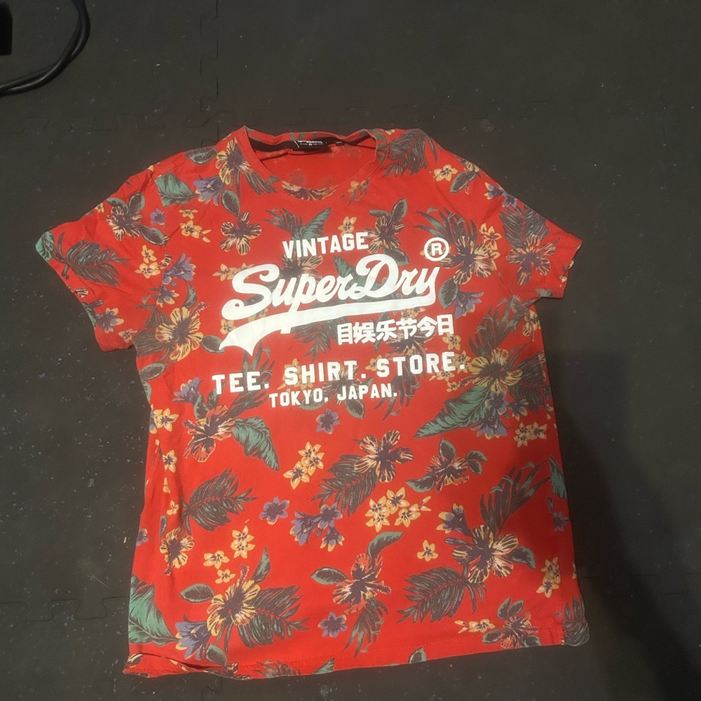 Superdry Vintage Red Floral Tee